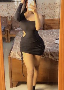 Black One-Shoulder Mini Dress