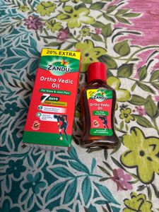 Zandu Ortho Vedic Oil and spray