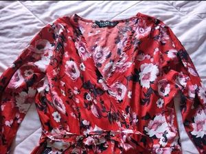 Floral Print Skater Dress by Draax Fashions