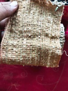 Gold Embellished Saree Less