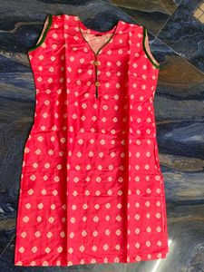 Pink Printed Kurta