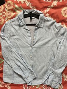 Striped Button-Down Top