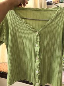 Flourescent Green Crop Top