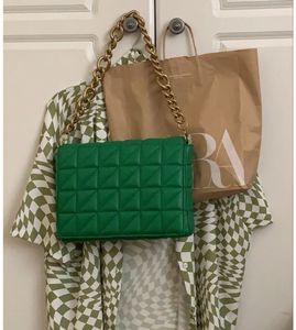 Zara Green Chunky Chain Bag✨