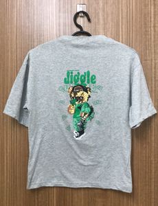 Back Print My Money Don’t Jiggle Jiggle Print Grey Tshirt