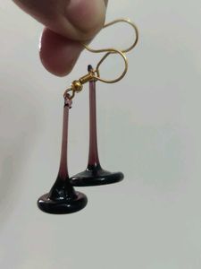 Hand Blown Glass Earrings - Unique Collection