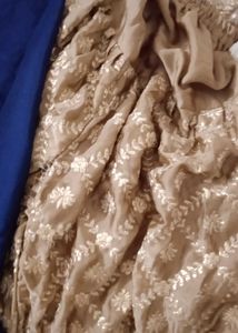 Navy Blue Embroidered Kurta