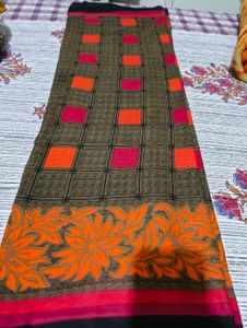 Vintage Checked Saree