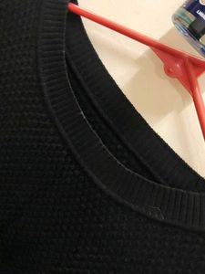 Black Textured T-Shirt