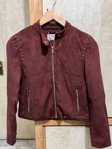 Madame Biker Jacket Brown Women Suede