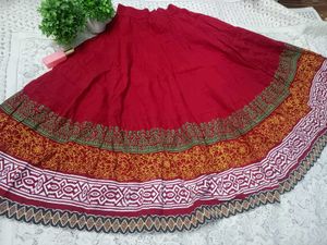 ♥️RED ETHNIC LONG SKIRT ♥️