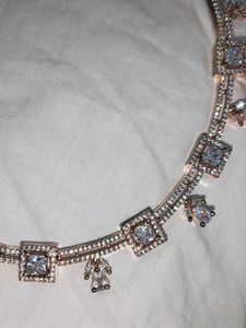 Oxidised American Diamond Set