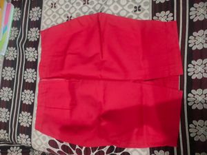 Red Fitted Skirt