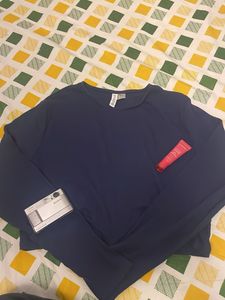 H&M Navy Blue Long Sleeve Top