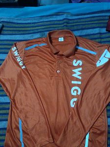 Swiggy Delivery Polo Shirt-L