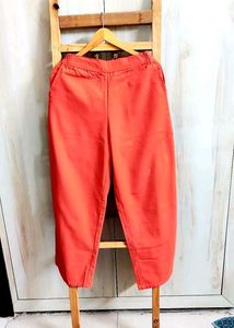 Coral Colour Cotton Paint Waist Size-28