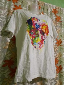 Floral Skull Graphic Tee