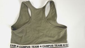 Kiabi Olive Green Sports Bra
