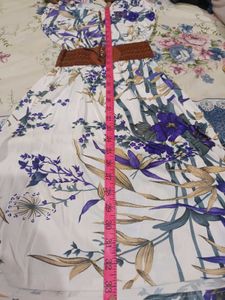 Floral Dress with Belt