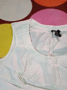 White Sleeveless Top