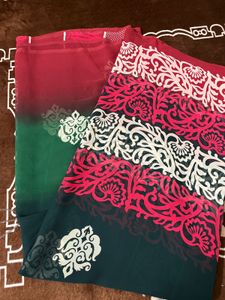 fix rate green saree