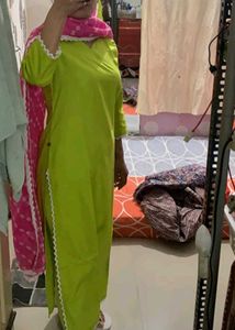 Lime Green Kurta Set