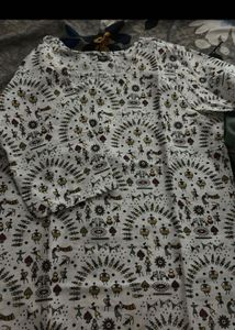 Short White Kurti✨