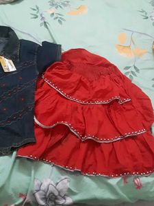 Skirt Top Set New