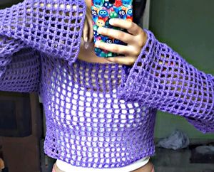 Crochet Summer Mesh Top