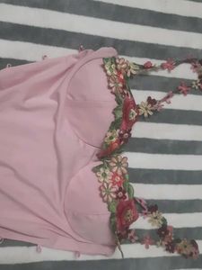 Pink Floral Mini Dress