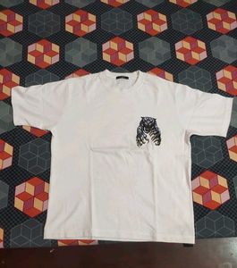 AllSaints White Graphic Tee - Size Large
