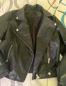 faux leather jacket