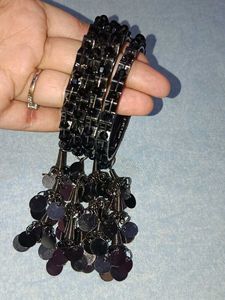 Black Stones Bangles