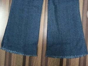 Blue Denim Button Skirt