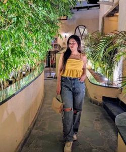 Cute Yellow Cami Top