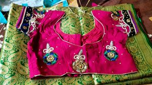 Beautiful Rani pink saree