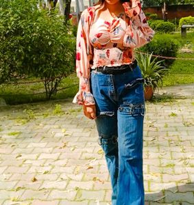 Flower Print Top