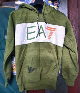 EA7 Olive Green Hoodie