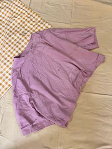 Lavender Cropped T-Shirt