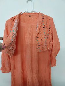 Umbrella Gown With Jacket Floor Lenth