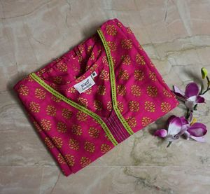 Pink Printed Kurta (36"-38")