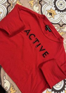 Red 'Active' , Olive Jacket Cum Sirt,Maroon hoodie
