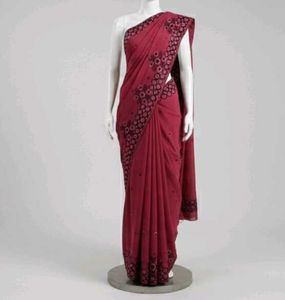 Maroon Saree 🌺 sale