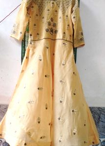 Elegant Embroidered Anarkali Gown