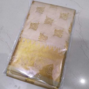 elegant beige karishma saree