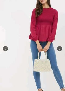 Elegant Smocked Top