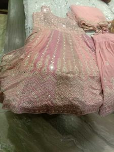 Women Sharara With Short Anarkali