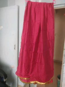 Red Dupatta With Golden Border