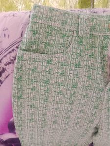 Urbanic Green Flared denim