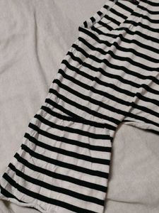 Striped Black &amp; White Top